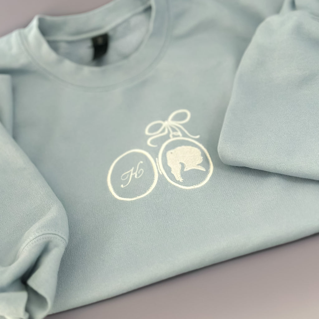 Silhouette Locket Crewneck