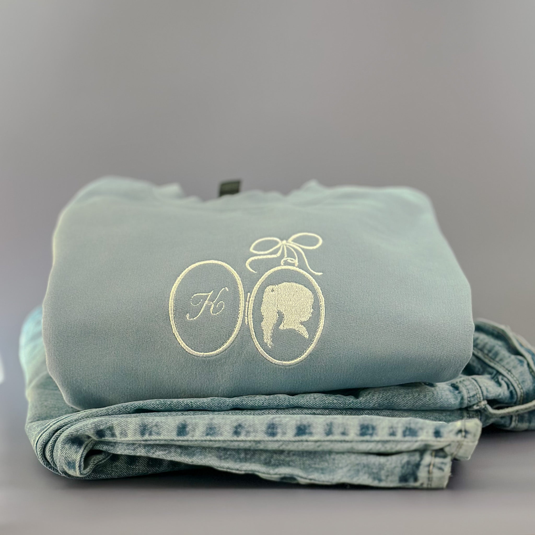 Silhouette Locket Crewneck