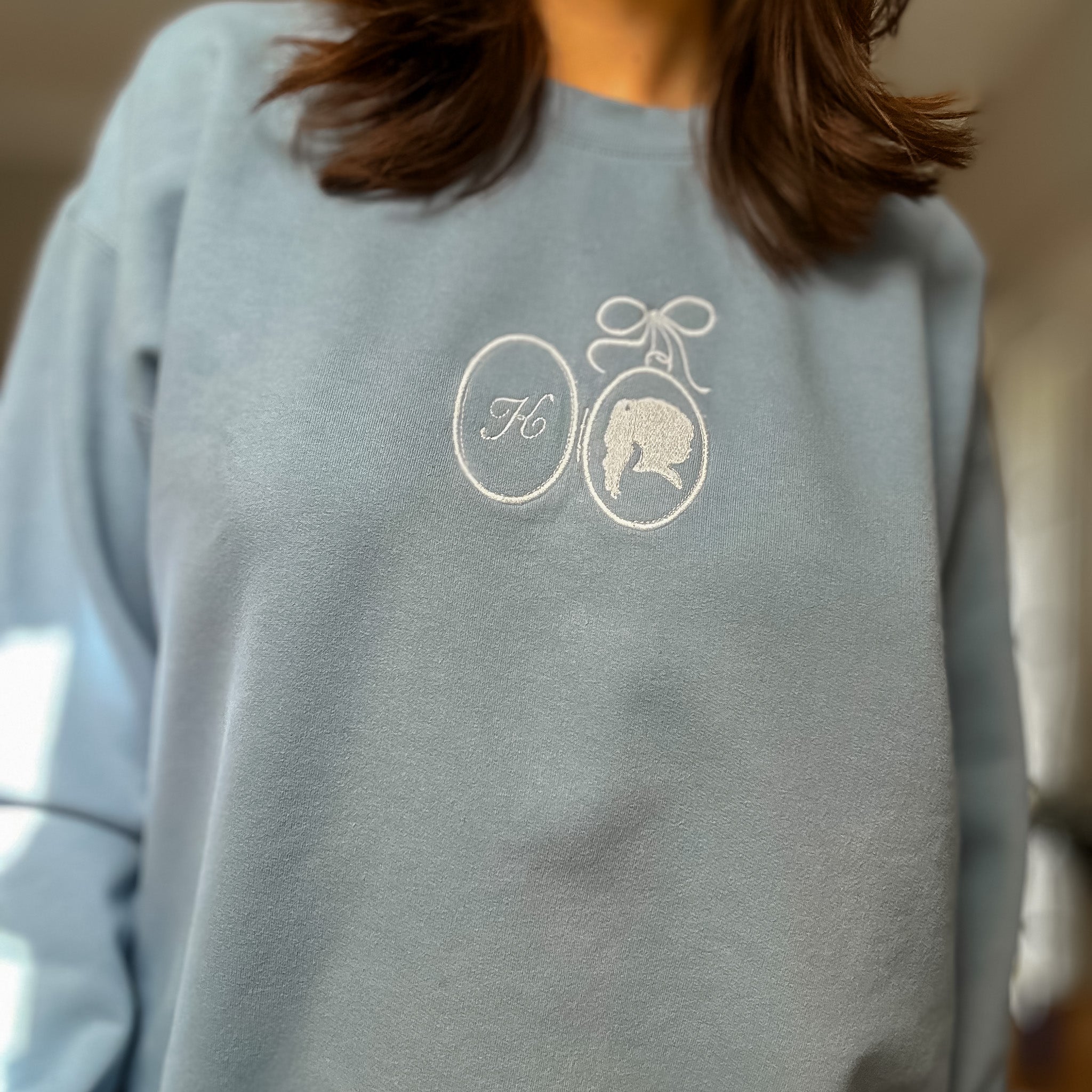 Silhouette Locket Crewneck