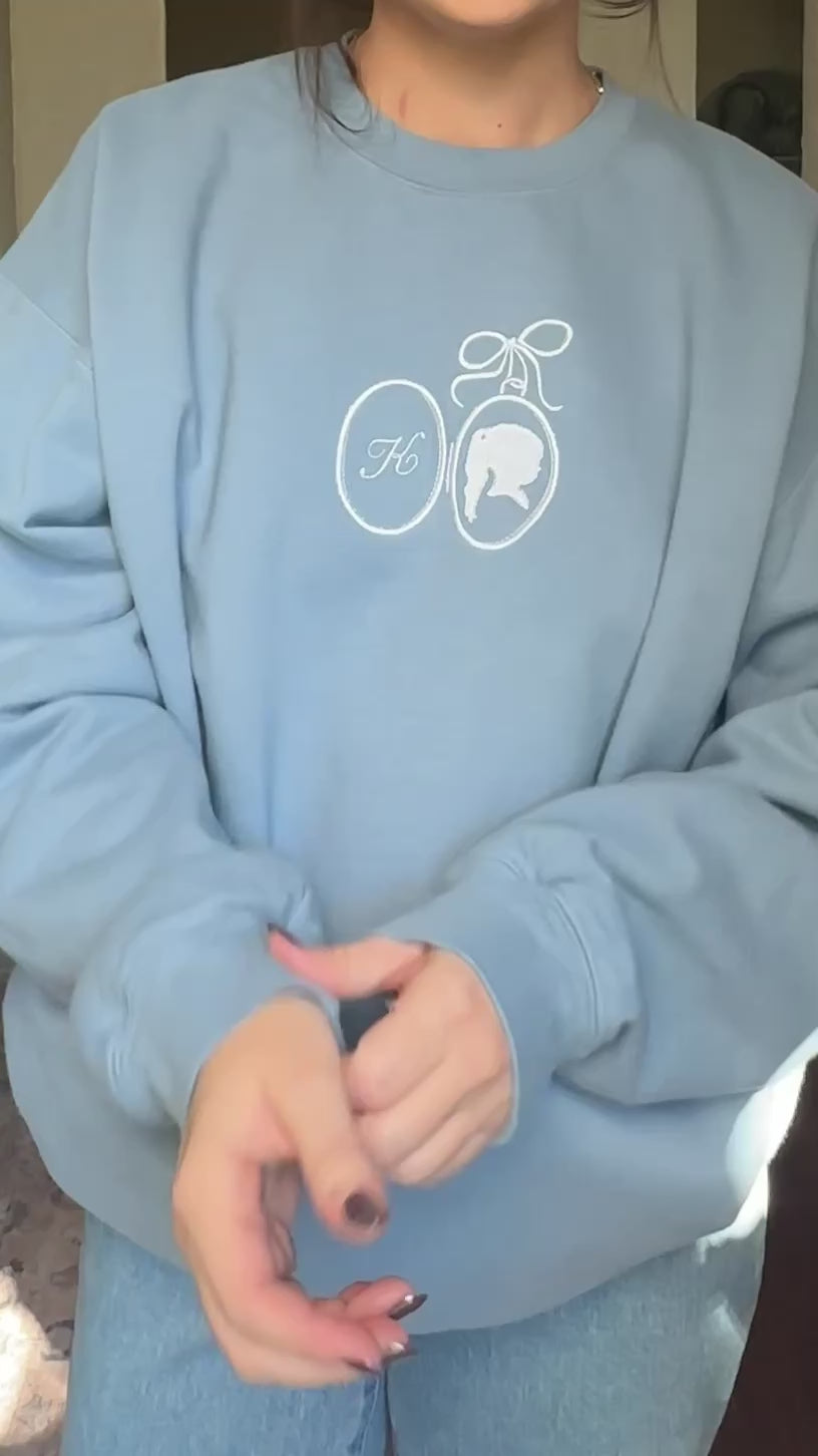 Silhouette Locket Crewneck